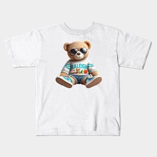 Raleigh Teddy Bear Kids T-Shirt